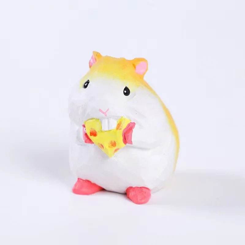 Wooden Hamster Wedding Engagement Ring Box Holder