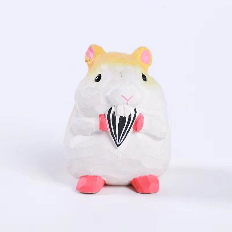 Wooden Hamster Wedding Engagement Ring Box Holder