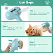 3 in 1 Pet Steam Brush Spray Hair Removal Comb Grooming Rechargeable