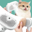 3 in 1 Pet Steam Brush Spray Hair Removal Comb Grooming Rechargeable
