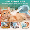 3 in 1 Pet Steam Brush Spray Hair Removal Comb Grooming Rechargeable