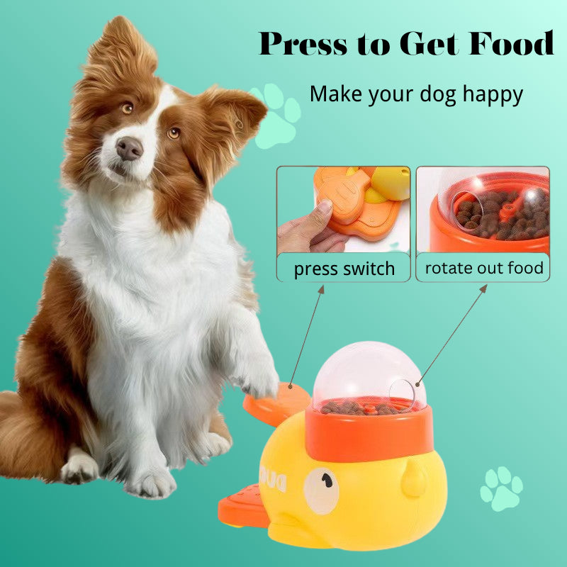 2 in 1 Duck Pet Snack Dispenser Puzzle Toy